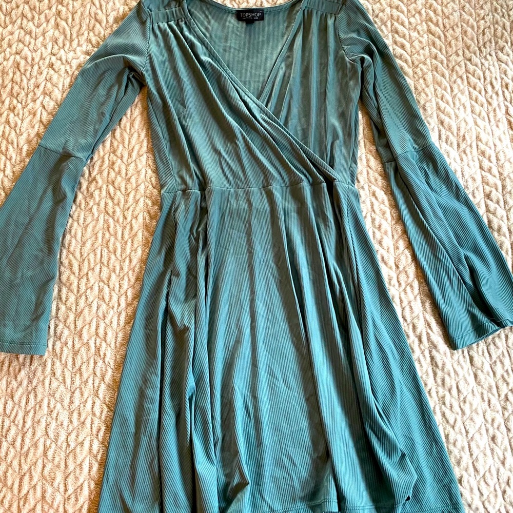 Teal Topshop dress